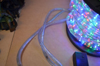 100 FEET OF MULTICOLOURED LED ROPE LIGHTS WITH PATTERNS
