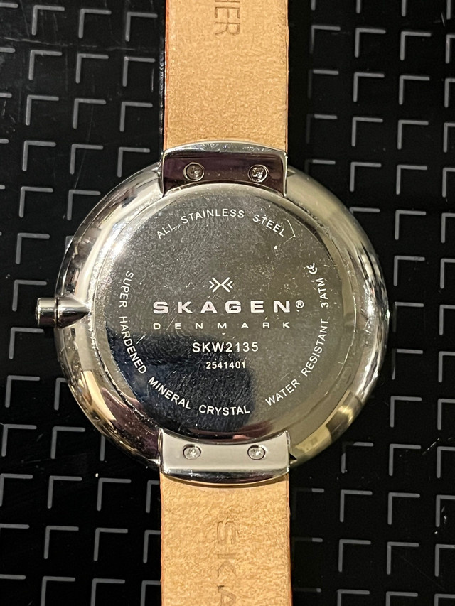 Skagen Women's SKW2135 Gitte Quartz 2 Hand Stainless Steel Orang dans Bijoux et montres  à Ville de Montréal - Image 2