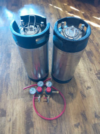 Corny kegs and dual co2 regulator