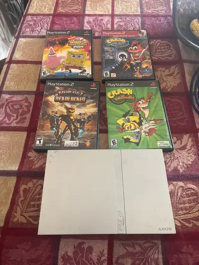 ps2 with four games, View more