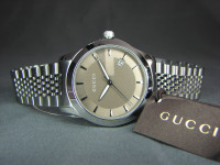 Authentic Gucci G-Timeless Swiss Watch Steel Band YA126406 Boxed