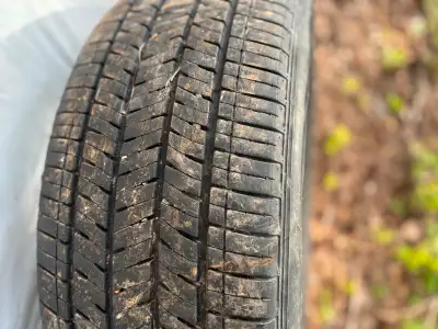Set of four Bridgestone tires 235 55 R19 all season tires rated m and s Only used one season then I...