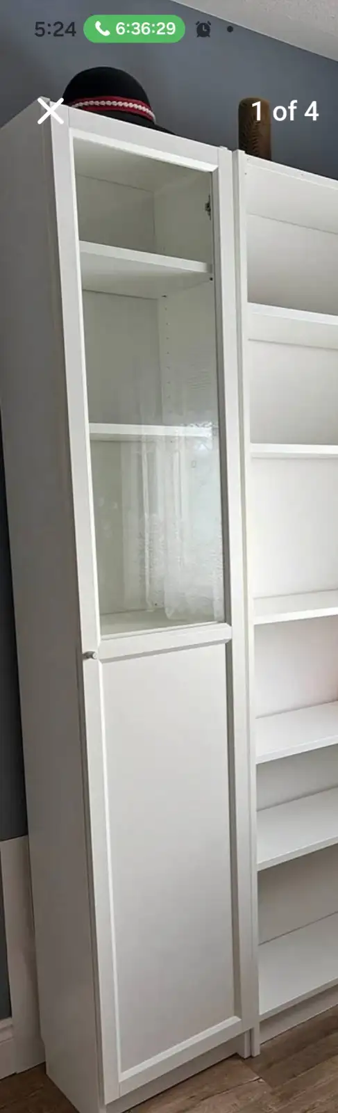 IKEA BILLY BOOKCASE WITH GLASS DOORS in Bookcases & Shelving Units in City of Toronto - Image 2