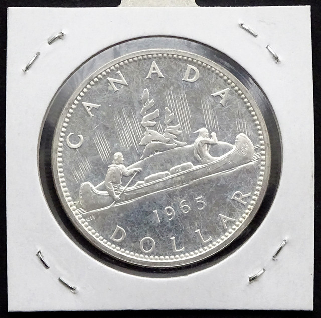 1965 Canada $1 Silver Dollar in Arts & Collectibles in Oakville / Halton Region - Image 3