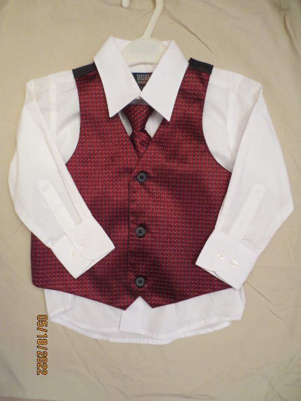 NEW Boys Size 3X Shirt, Vest & Tie Formal Wear in Clothing - 3T in Oshawa / Durham Region - Image 3