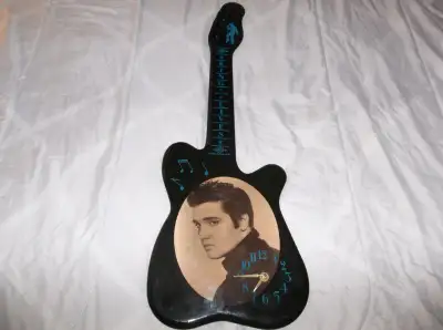ELVIS PRESLEY GUITAR CLOCK, View more