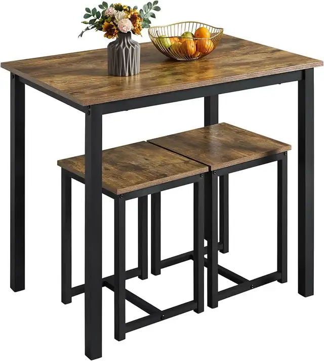 3 Piece Dining Table Set - Kitchen Table & Chair Set - Breakfast in Dining Tables & Sets in Markham / York Region - Image 3