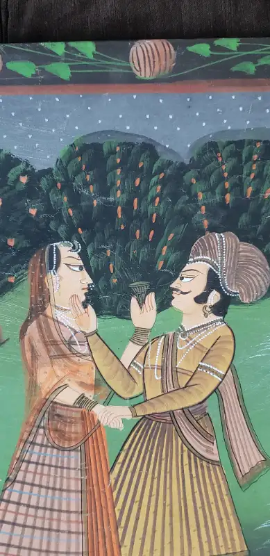 Mughal miniature painting on canvas in Arts & Collectibles in Ottawa - Image 4
