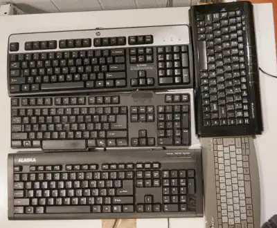 Keyboards Wired 5 various size, make, View more