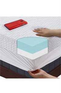 BedLuxury Mattress Topper Memory Foam 4 Inch Twin Size Gel Mattr