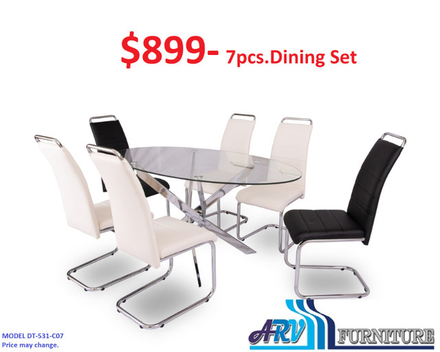 MODERN DINING TABLE CHAIR KITCHEN ARV FURNITURE MISSISSAUGA in Dining Tables & Sets in Mississauga / Peel Region