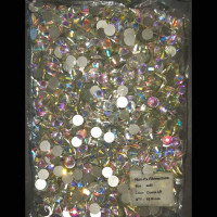 Crystal AB Glass Glitter Non-Hotfix Rhinestones