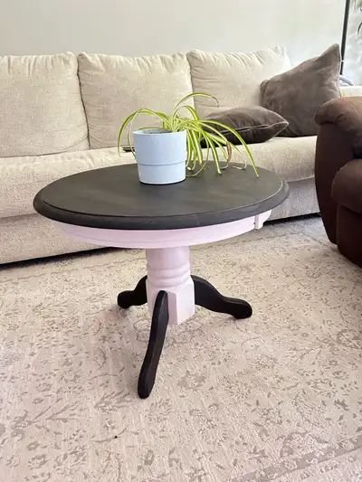 Refurbished Round coffee table/side table, View more