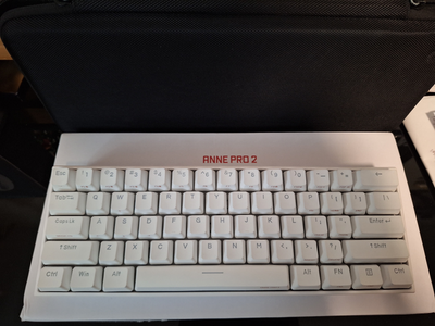 ANNE Pro 2 Keyboard with original box - Gateron Blue switches, View more