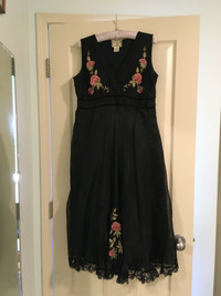 April Cornell embroidered dress fits size 12
