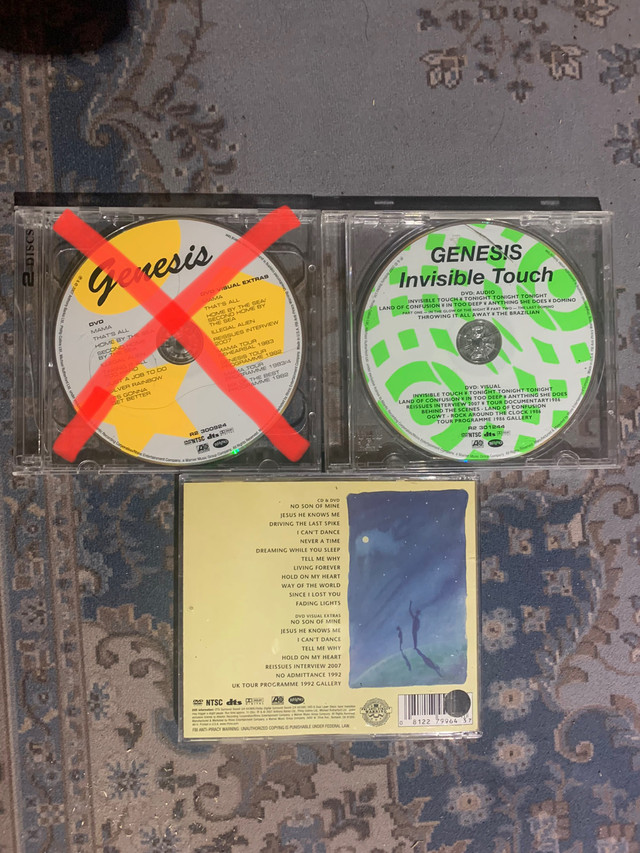 Genesis dvd audio 5.1 surround. dans CD, DVD et Blu-ray  à Saint-Jean-sur-Richelieu - Image 2