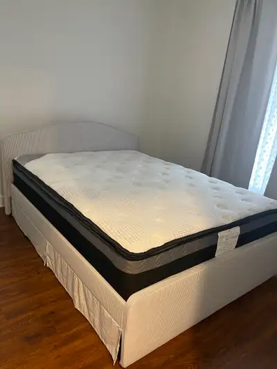 IKEA Queen Bed + Maison Blanche | Chateau Royal (Like new), View more