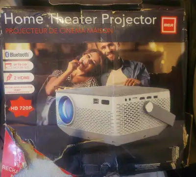 Experience immersive home entertainment with this RCA projector, featuring HD 720p native resolution...