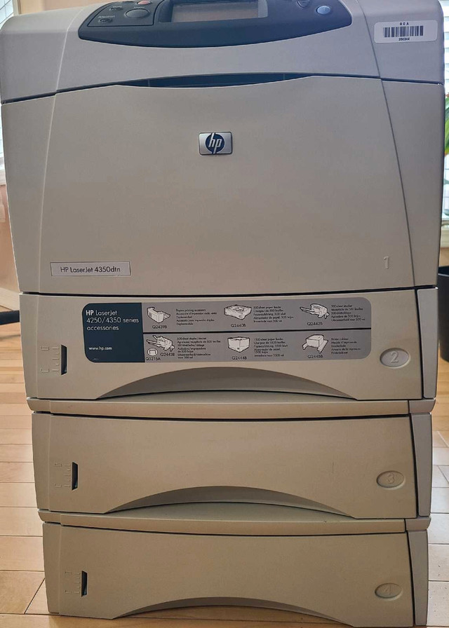 HP Laserjet Printer 4350dtn  in Printers, Scanners & Fax in Edmonton - Image 2