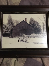 Signed log home photographic artwork(Sold)