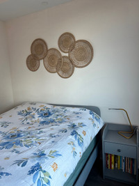 Full Bed frame+mattress+ mattress topper Ikea