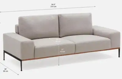 GREY COUCH “Preston”, View more