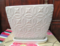 Square Flower / Plant Pot with base