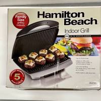 Hamilton Beach 122 Sq in Family Size Counter top Indoor Grill
