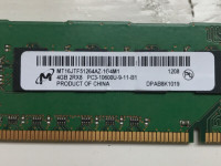 Various Used 2GB and 4GB PC3-10600U Memory Sticks