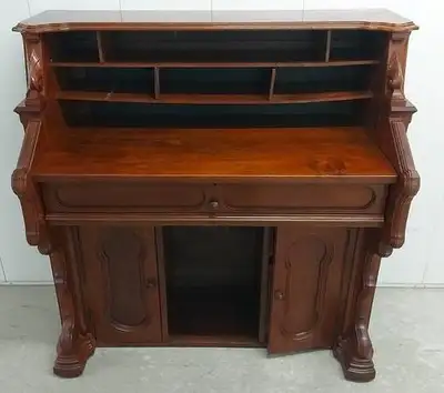 ANTIQUE SOLID WOOD WRITING DESK, View more