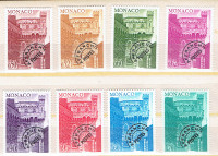 MONACO.Série de 8 vieux Timbres MINT "AFFRANCHIE POSTE".