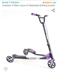 Yvolution Y Flicker Carver C5 Kids/Adult Drifting Scooter