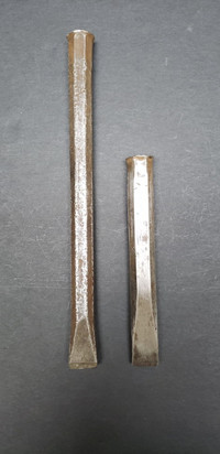 Heavy-Duty Steel Chisels 7 & 11 in Long, 7/8 in-Diameter Tools