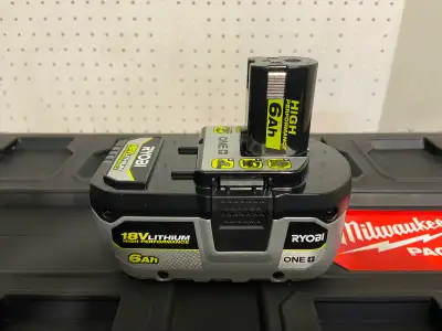 RYOBI 18V HP NEW 6Ah Battery, View more