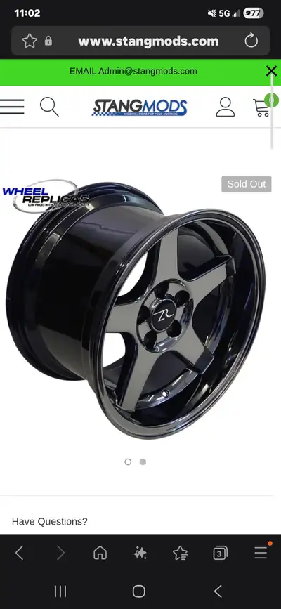 Brand new set of black chrome cobra r replica rins 17x8.5 square. Have new valve stems and real conr...