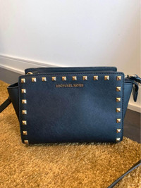 Michael Kors Stud Embellished Saffiano Leather Crossbody Bag