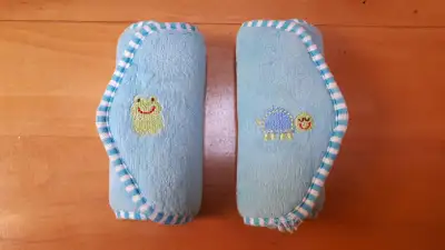 Baby Car Seat Deluxe Strap Covers with Frog and Turtle, View more
