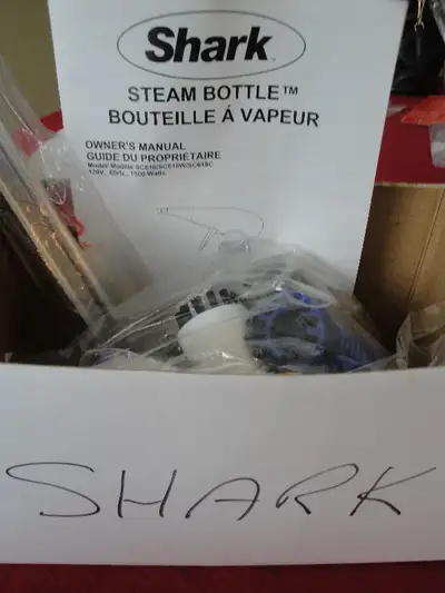 A new, unused set of accessories for the Shark "Steam Bottle" by Euro-Pro. Includes detailing brushe...