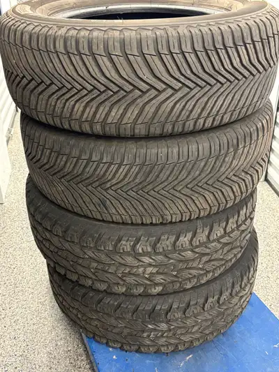 $200 FOR ALL 4 TIRES 245 / 65 R 17 All Weather Tires 2 x MICHELIN CROSS CLIMATE 2 x FIREMAX FM501 A/...