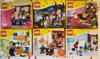 Set of 6 rare LEGO seasonal sets