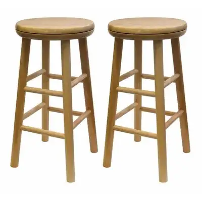 Winsome Oakley Swivel Seat Counter Stools, 4-Pc Set, Natural, View more