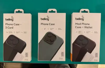 Selling like new (used for YouTube video review) Leather Bellroy iPhone 16 Pro cases.