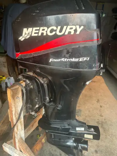 This is a used 50 hp Mercury 4 stroke EFI outboard motor, perfect for upgrading your boat. This reli...