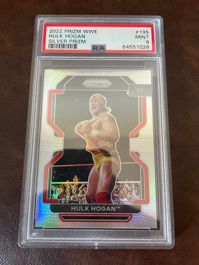 2022 Prizm WWE Hulk Hogan Silver Prizm Wrestling Card PSA 9 in Arts & Collectibles in City of Toronto