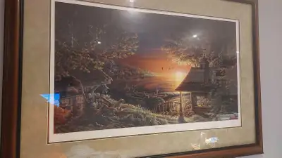 Signed Limited Edition Terry Redlin print #1427 of only 5000. This is very hard to find and is from...