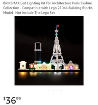 LEGO Briksmax led lighting kit.  For paris architect kit