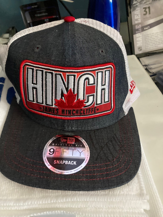 James Hinchcliffe autographed Hinch Indy car hat and sign in Arts & Collectibles in Mississauga / Peel Region