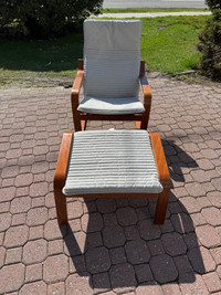 Ikea Patio Chair/Ottoman