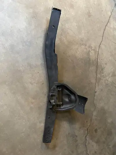 Take off original passenger side B-body frame rail. -Complete with shock tower, brackets and rubber...