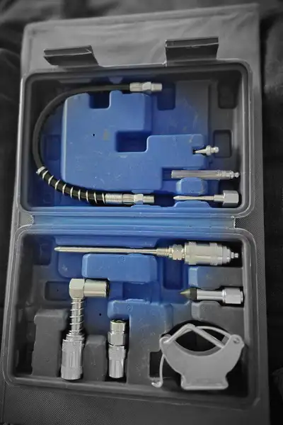 Orion Motor Tech Grease Gun Accessory Kit, 9 Piece Grease Gun Coupler Set for Hard to Reach Grease F...